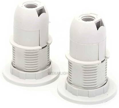 TotalLEDLight E14 Type Pendant Lamp Screw Holder With Ring Plastic Light Socket
