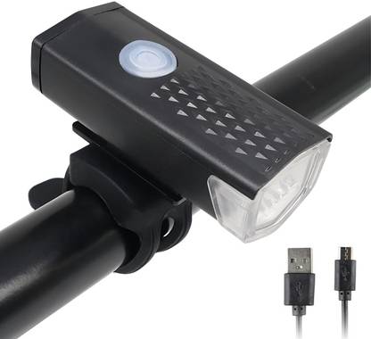 SPOKEFOX Cycle Headlight 300 lumens, 800mAh Battery USB Chargeable Waterproof 3 Modes LED Front Light