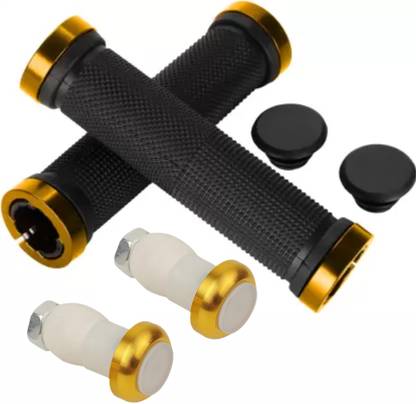 DSTECHBAR Bicycle Grip with Light Cycling Lock-on Anti-Slip Cycle Handle Grips, indicator LED Rear Break Light