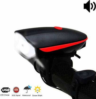AGH Light and Horn 140 DB 250 Lumens 3 Modes LED Front Light LED Front Light