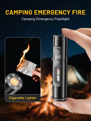 LAVITRA Multipurpose Emergency Light with 7 Lighting Modes with Inbuilt Lighter LED Spot Light