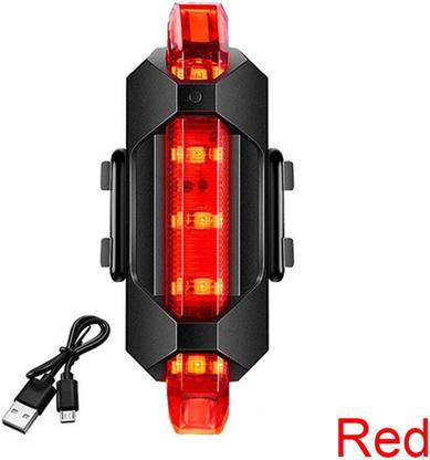 ABC AMOL BICYCLE COMPONENTS Waterproof 5LED USB Rechargeable Back Light ,Rear tail Light For Cycles LED Rear Break Light