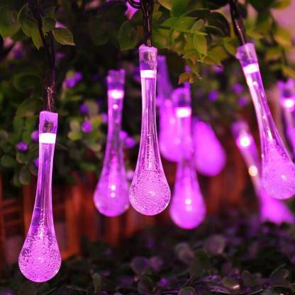 Vibgyor Products Waterdrop 20 Led String Lights, Diwali Christmas Hanging Fairy Lights LED Front Light