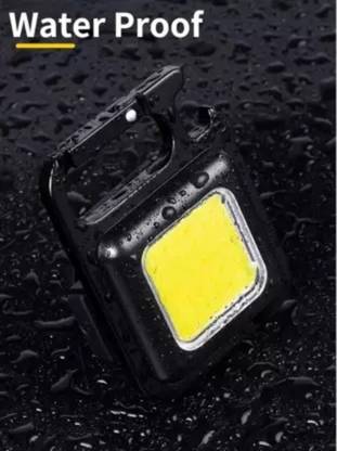 NKPR Portable LED Keychain Flashlight Rechargeable 4 Modes With Bottle Opener 199 8 hrs Torch Emergency Light