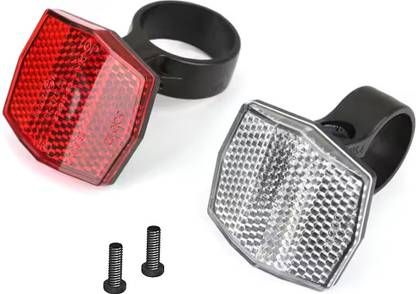 Prokick Bicycle Safety Front and Rear Reflector Set, Set of 2 LED Front Rear Light Combo