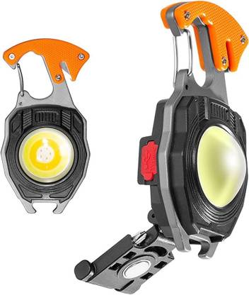 CRAZYABBS 4 in 1 Keychain LED Rechargeable Flashlights LED Front Light