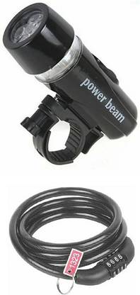 CYCLOWN MULTILED MULTIFLICKER LED TORCH HEAD LIGHT WITH ANTITHEFT MULTIROUND RING LOCK. LED Front Light