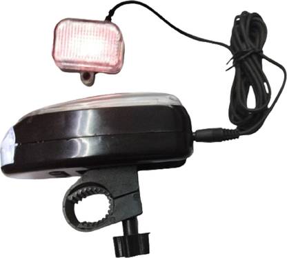 Protos India.Net Xtreme Solar Rechargable Water Proof Cycle Head light Blinking Tail Light LED Front Light