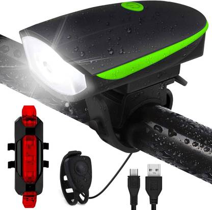 LEADER Chargeable Bicycle Front Cycle Light Back Tail Light LED Rear Break Light
