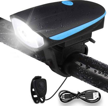 Rebound 2-in-1 Rechargeable Waterproof Biycle Horn with LED Front Light