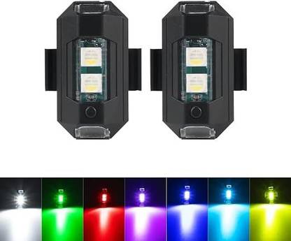 Shopeleven Universal Safety Signal Aircraft Led Light Motorbike Helmet Bicycle Car Scooties LED Rear Break Light