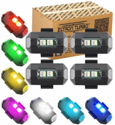 ELTRON TURBO Aircraft Blinking Strobe 7 Colors LED lights (Pack Of 4) LED Front Light