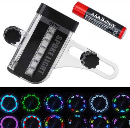 DSTECHBAR Cycle Wheel Light 14 LED 30 different patterns Battery Included Wheel Reflectors LED Wheel Reflectors