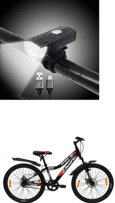 E-Shoppe Cycle High 300 Lumens Super Bright Headlight (Black) For AVONIC 24T LED Front Light