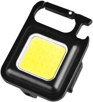 MOOZMOB USB Rechargeable COB Pocket Torch Light with Keychain Flashlight 3 Working Modes Torch