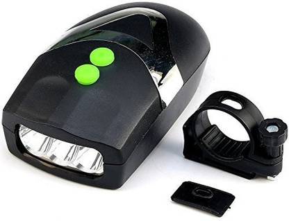 Rebound 2 in 1 Waterproof Bicycle Front Light Head Cycling Electronic Bell Horn Hooter Bell