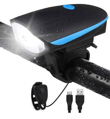 Sportivoo Rechargeable Led light With Horn | Multiple Modes | Multifunction Light LED Front Light