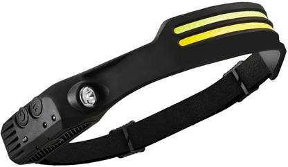 amiciVision Type-C Rechargeable Head-Light with Motion Sensor 4 Light Modes for Running LED Headlamp