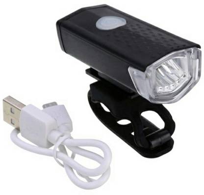 Shopeleven USB Rechargeable Waterproof Cycle Light 300 Lumens 3 Lighting Modes LED Front Light