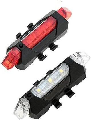 Fitness Scout Bicycle Light Rechargeable Rear, Front Light (Pack of 2) LED Front Rear Light Combo