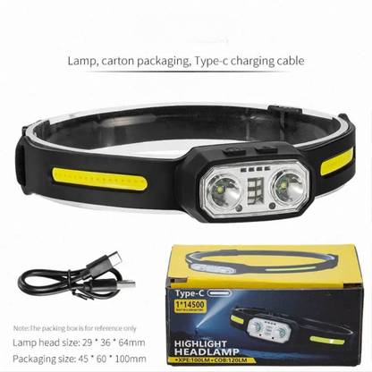 EDBIRET Portable LED Running Headlight Waterproof Super Bright Mini COB Headlamp LED Headlamp
