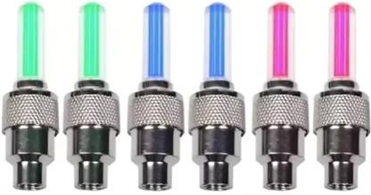 BLACKBELL Cycle Tyre Valve Light Bike Wheel Valve Light LED Wheel Reflectors RGB Color 6pc LED Wheel Reflectors