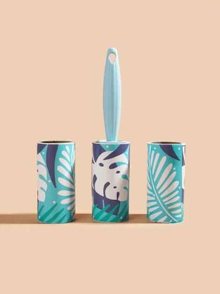 H&M Store Multi Design Sticky Roller Brush, Reusable Sticky Picker Cleaner Set of 3 Rolls Lint Roller