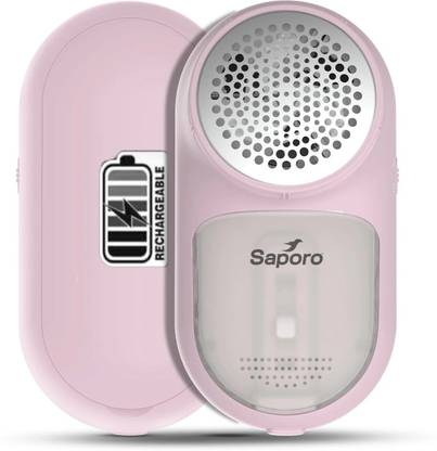 SAPORO SLR 3706 Lint Remover - Rechargeable Fabric Shaver - 3 Leaf Blades Lint Roller