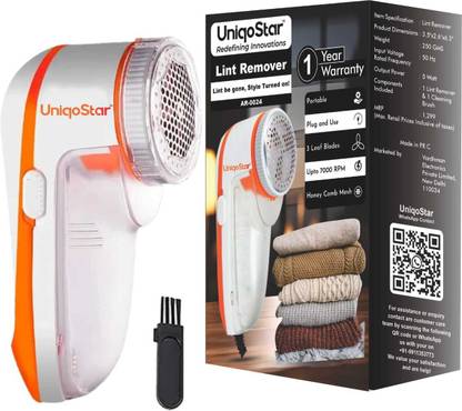 UNIQOSTAR AR-0024 Lint Remover, Fabric Shaver, Tint & Dust Remover II 1 Year Warranty II Lint Roller