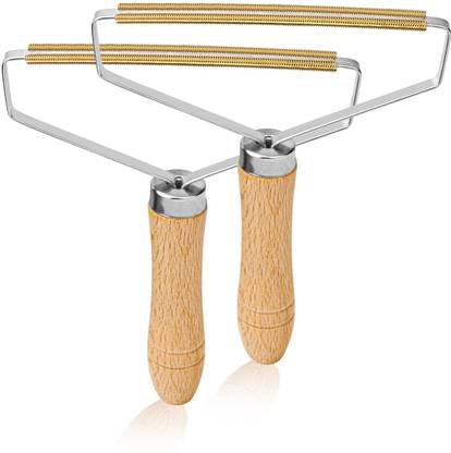 WROPZO Lint Remover Carpet Scraper, 2pc Pro Lint Roller Cleaner Tool for Pet Hairs Floor Lint Roller