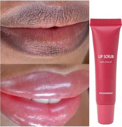 Latixmat Remove Dark Dry Chapped Lips Strawberry Lip Scrub Strawberry