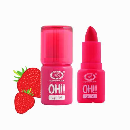 FASHION COLOUR Oh Lip & Cheek Tint 10hrs of Hydration Tinted Lip Balm - 03 Strawberry