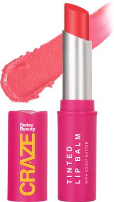 SWISS BEAUTY Craze Tinted Lip Balm Coral Pink