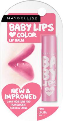MAYBELLINE NEW YORK Baby Lips Tinted Lip Balm, Pink Lolita, 4g Pink Lolita