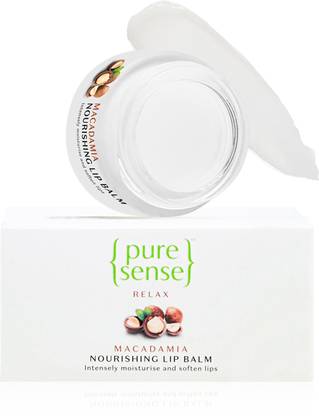 PureSense Macadamia Nourishing Lip Balm for Soft Mosturised & Glossy Lips Macadamia Nut