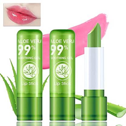 KAIASHA ALOE VERA LIP BALM FOR DRY TO SMOOTH LIPS PACK OF 2 ALOE VERA