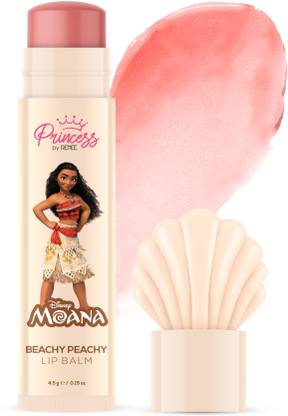 Renee Princess Disney Moana Beachy Peachy Lip Balm, For Smooth Soft Lips, Peach Tint, Beachy Peachy