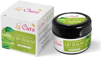 La Cura Light & Bright Anti Pollution Green Apple Lip Balm Green Apple