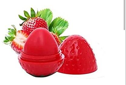 SIM’S CREATION Strawberry Shape Lip Balm For Softer Lips (Pack of 2) Fruity