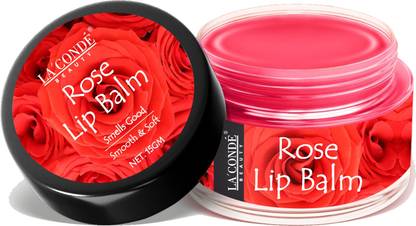 La'Conde Rose Lip Balm For Dry & Chapped Lips | Lip Nourishment Pack of 1 Unit of 15g