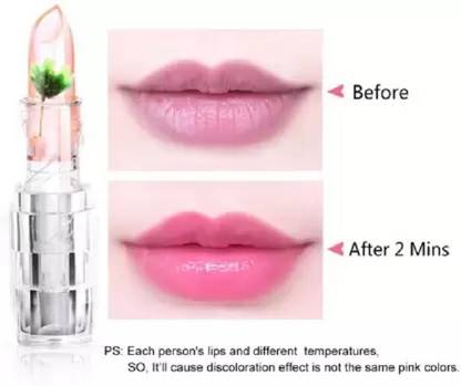 AMOSFIA Kiss Proof Color Changing Waterproof PH Magic Temperature Lipstick ROSE FLOWER