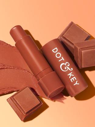 Dot & Key Barrier Repair Hydrating Lip Balm SPF 50 Soft Tinted | Cocoa Nude Chocolate