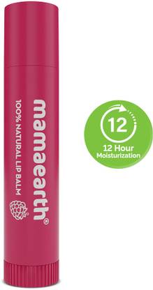 Mamaearth Nourishing Tinted 100% Natural Lip Balm with Vitamin E and Raspberry Raspberry