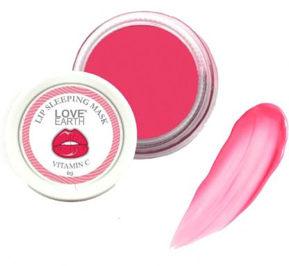 LOVE EARTH Lip Sleeping Mask For Soft Long-Lasting Moisturised 8gm pcs 1 Strawberry
