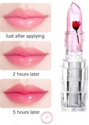 MYEONG Pink Shade Gel Flower Gel Lip Balm candy
