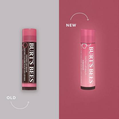 Burt's Bees 100% Natural Tinted Lip Balm, Hibiscus with Shea Butter Shea Butter