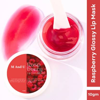 M and U Raspberry Lip Conditioner for dry and chapped lips, Containes Red tint Raspberry