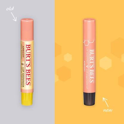 Burt's Bees Lip Balm Stocking Stuffer, Moisturizing Lip Shimmer, Apricot