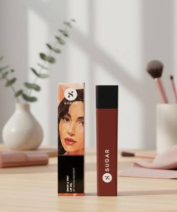 SUGAR Cosmetics Drop A Tint Lip Oil 07 Mayan Midnight - Mocha Brown