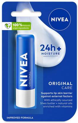 NIVEA Original Care Lip Balm Plain